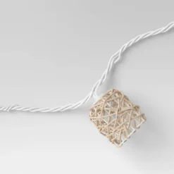 10ct Incandescent Mini Lights With Wrapped Rattan Hoods Brown - Opalhouse™ -Opalhouse GUEST 1611eebf 7bfb 46d6 95fc 5806cce0b33e