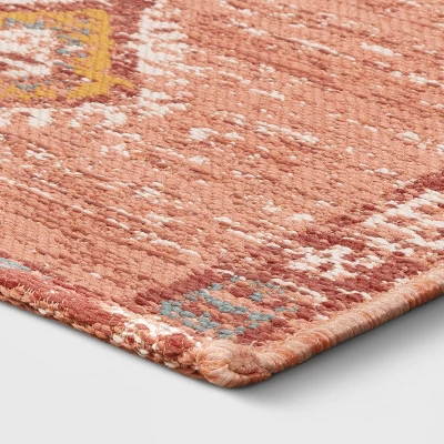 5' X 7' Sunset Moroccan Woven Tapestry Outdoor Rug Coral - Opalhouse™ 4 5' X 7' Sunset Moroccan Woven Tapestry Outdoor Rug Coral - Opalhouse™ - Image 2